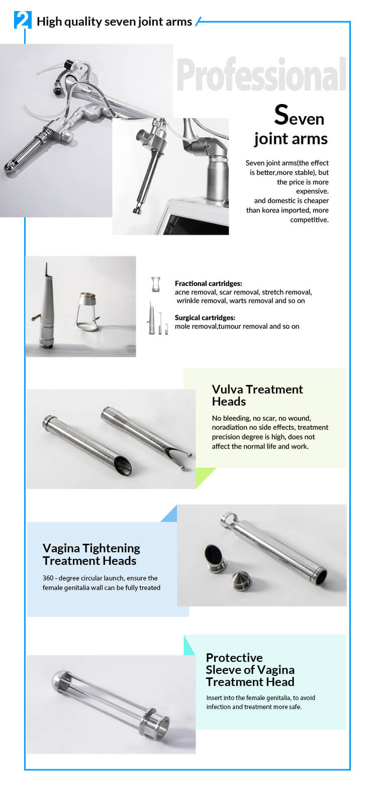 60W Fractional Co2 Laser Vaginal Tightening Beauty Equipment