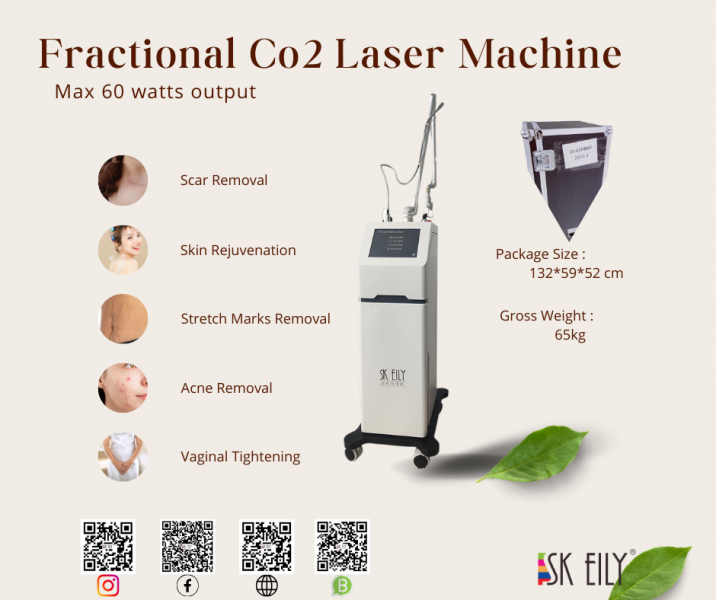 60W Fractional Co2 Laser Vaginal Tightening Beauty Equipment